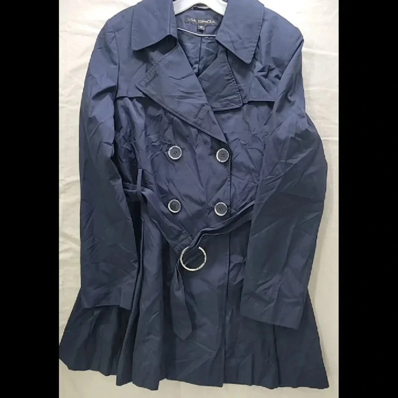 Via Spiga Women's Navy Blue Trench Coat - Size M - Picture 1 of 2